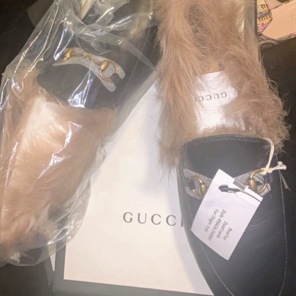 Authentic Gucci Jordan’s with Fur